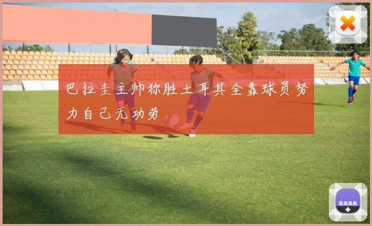 巴拉圭主帅称胜土耳其全靠球员努力自己无功劳